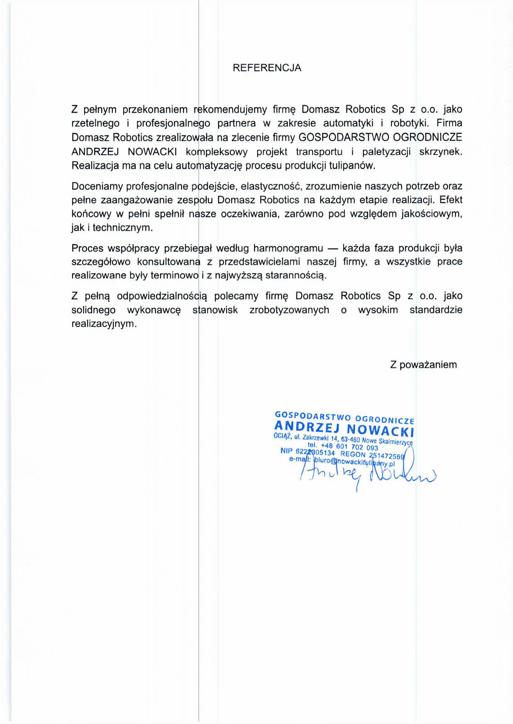 ReferencjaNowacki Tulipany