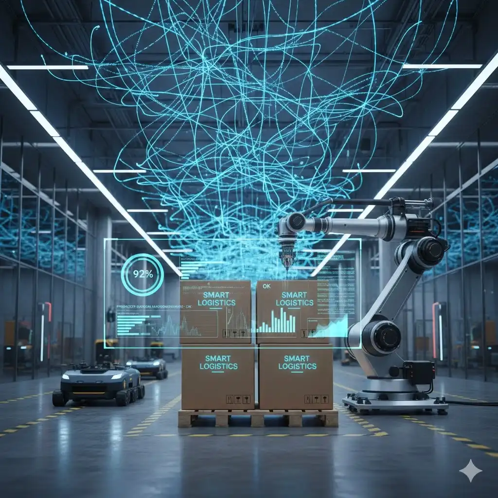 System paletyzacji przemysłowej z integracją 5G i IIoT, monitoring OEE w czasie rzeczywistym