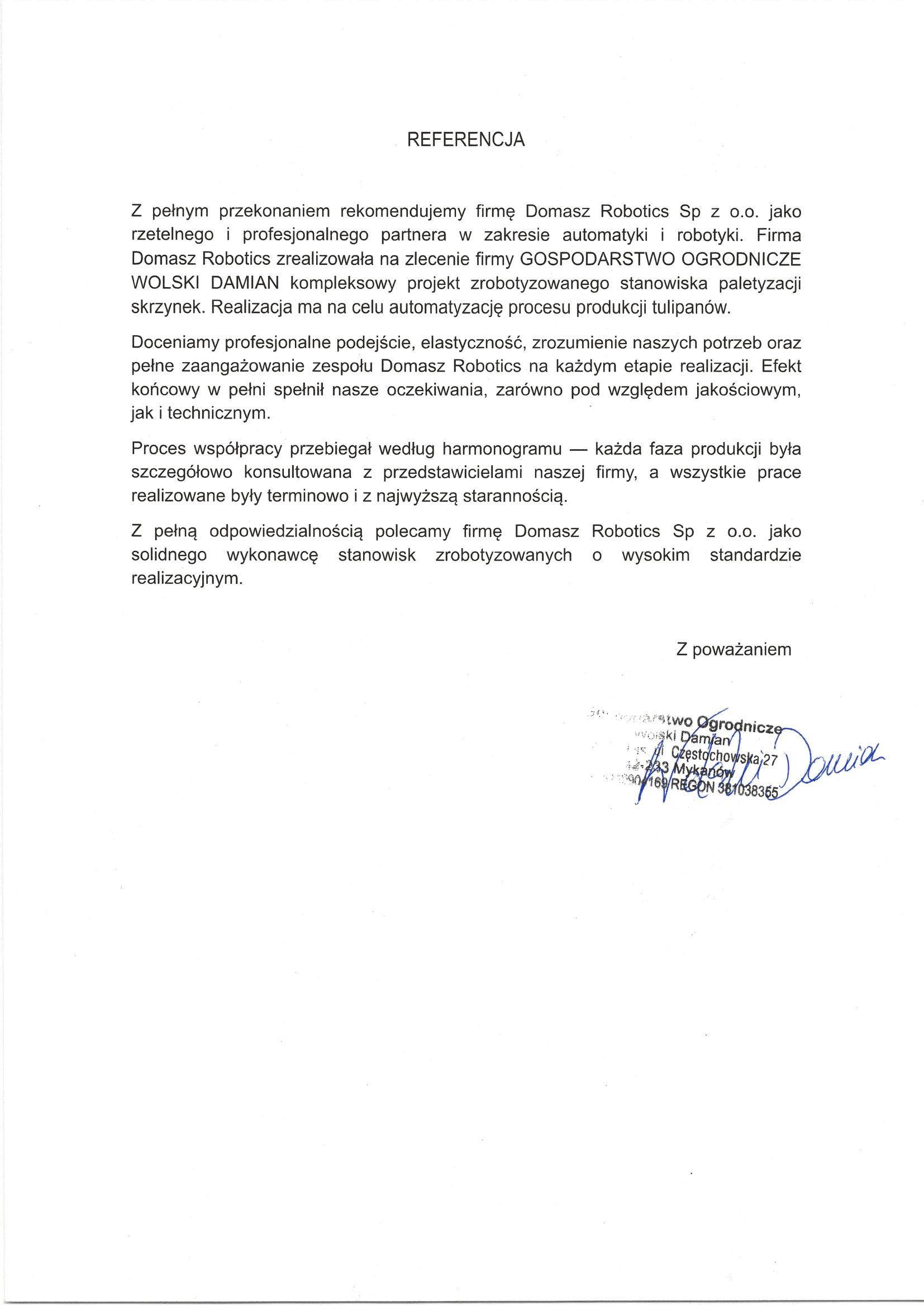 ReferencjaWolscy Tulipany