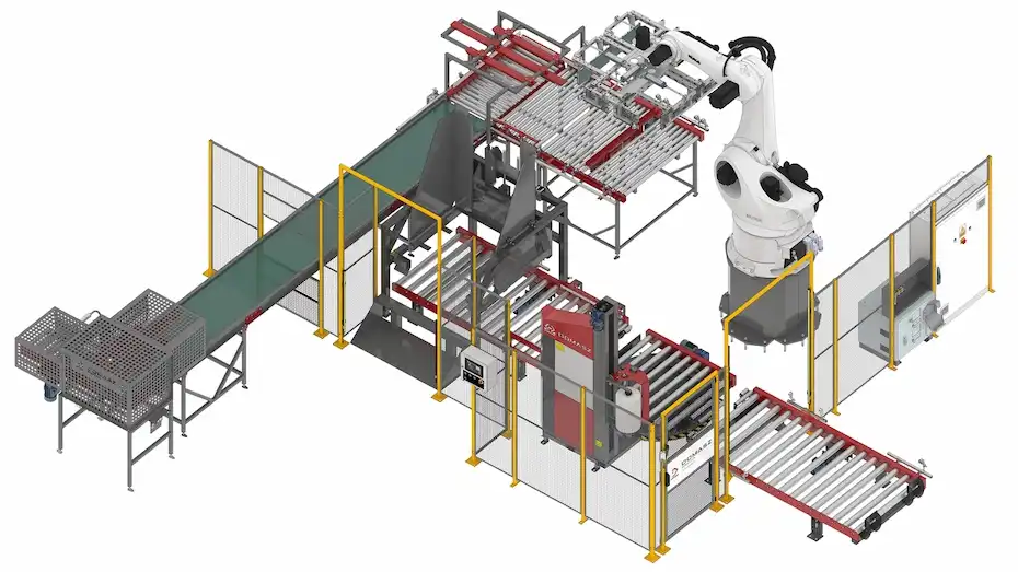 Palletizer for irregular packaging – a solution for various industries.